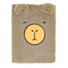 Блокнот плюшевий CAPYBARA 20, А5, 80 арк., клітинка, асорті, KIDS Line