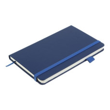 Книга записна ETALON 125*195, 96 арк., чистый блок, обкл. штучна шкіра, синій