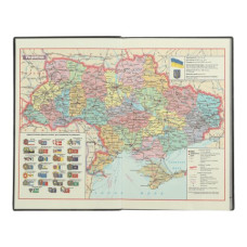 Щотижневик датов. 2024 IDEAL, A5, коричневий, штуч. шкіра