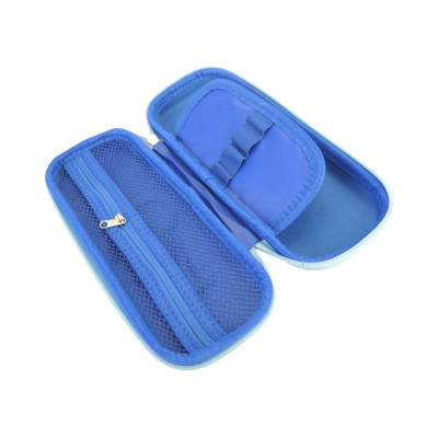 Пенал з тисненням, 1 відділення - B-8614-blue