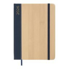 Щоденник дат. 2026 BARK, A5, синій, штучна шкіра