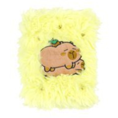 Блокнот плюшевий CAPYBARA 21, А5, 80 арк., клітинка, асорті, KIDS Line