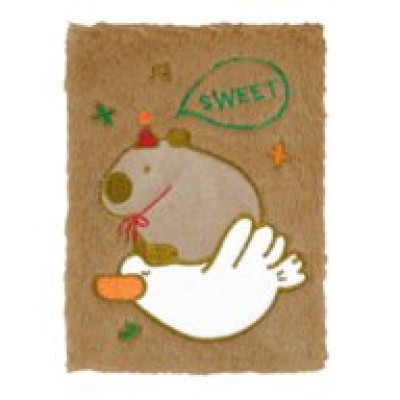 Блокнот плюшевий CAPYBARA 23, А5, 80 арк., клітинка, асорті, KIDS Line