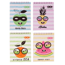 Блокнот на пружині зверху WOW TRENDY, А6, 40 арк., карт.обкл., KIDS Line
