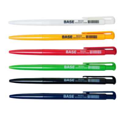 Ручка кулькова автоматична BASE, 0,7 мм, JOBMAX, синя - BM.8205-01 Buromax