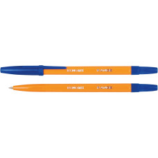 Ручка кулькова ECONOMIX RANGE 0,5 мм. Корпус помаранчевий, пише синім