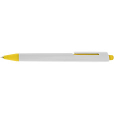 Ручка шариковая Economix promo MILAN. Корпус желтый, пишет синим