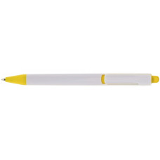 Ручка шариковая Economix promo MILAN. Корпус желтый, пишет синим