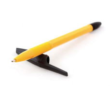 Ручка кулькова ECONOMIX YELLOW PEN 0,5 мм. Корпус жовтий, пише чорним