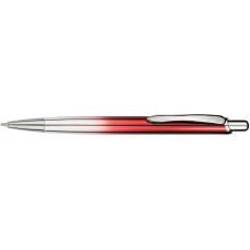 Ручка шариковая металлическая ECONOMIX FASHION. Корпус красный, пишет синим