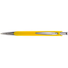 Ручка шариковая Optima promo PORTO. Корпус желтый, пишет синим