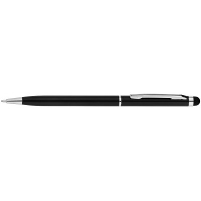 Ручка шариковая металлическая ECONOMIX STYLUS. Корпус черный, пишет синим E10308-01