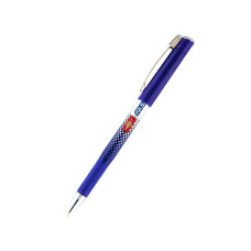 Ручка кулькова Feather гелева синя, асорті