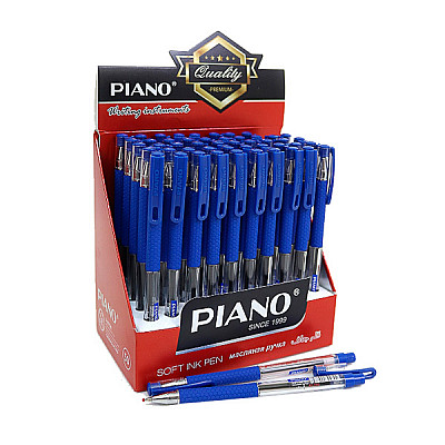Ручка кулькова масляна "Piano" 350 "Soft" синя 0,5 мм - 603584