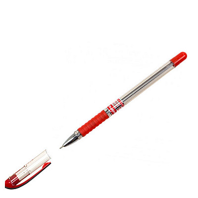 Ручка кулькова Hiper Max Writer Evolution HO-335-ES олійна 0,7 мм червона - 627448