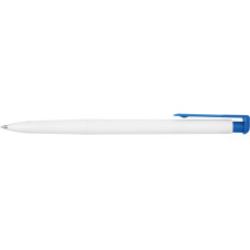Ручка шариковая Economix promo HAVANA. Корпус бело-синий, пишет синим
