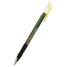 Ручка кулькова Neon mosaic, синя