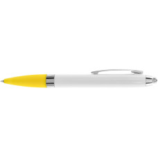 Ручка шариковая Economix promo PARIS. Корпус желтый, пишет синим