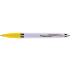 Ручка шариковая Economix promo PARIS. Корпус желтый, пишет синим