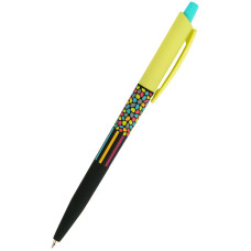 Ручка шариковая автомат. Neon mosaic, синя