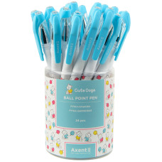 Ручка шариковая Cute dogs, синяя