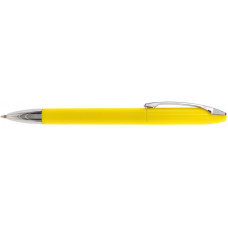 Ручка шариковая OPTIMA PROMO GENEVA. Корпус желтый, пишет синим.