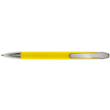 Ручка шариковая OPTIMA PROMO GENEVA. Корпус желтый, пишет синим.