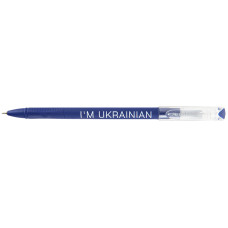 Ручка шариковая Direkt I'm ukrainian, синяя