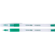 Ручка масляная ECONOMIX ICEBERG 0,7 мм, пишет зеленым