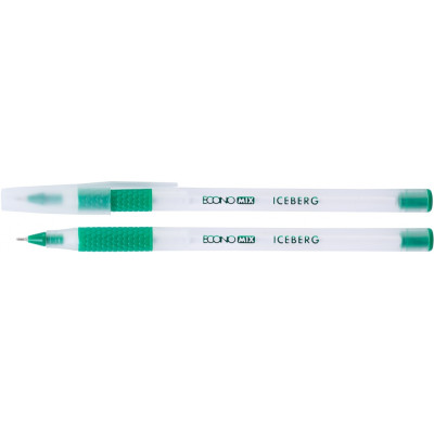 Ручка масляна ECONOMIX ICEBERG 0,7 мм, пише зеленим - E10197-04 Economix