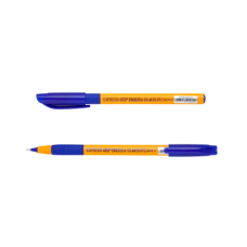 Ручка масляная EXPRESS GRIP, 0,5 мм, рез.грип, трехгр.корпус, синие чернила
