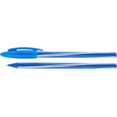 Ручка масляная Economix RIO E10242 синяя корпус ассорти 50/1000шт/уп