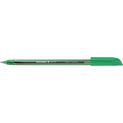 Ручка масляна SCHNEIDER VIZZ M 0,7 мм, пише зеленим - S102204 Schneider