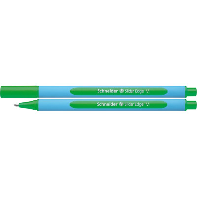 Ручка масляна SCHNEIDER SLIDER EDGE (товщина М-середня), пише зеленим - S152104 Schneider