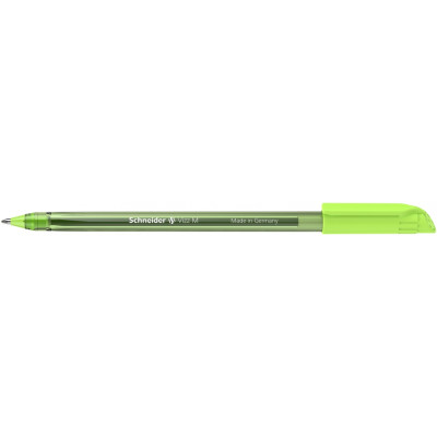 Ручка масляна SCHNEIDER VIZZ M 0,7 мм, пише світло-зеленим - S102211 Schneider