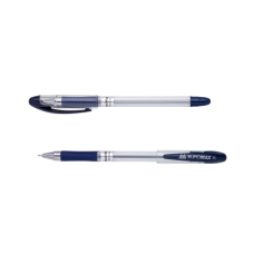 Ручка масляная MaxOFFICE, 0,7 мм, рез. грип, пласт. корпус, синие чернила