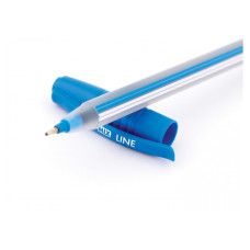 Ручка масляная Economix Line E10196-02 синяя 50/1000шт/уп