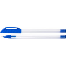 Ручка масляная ECONOMIX  FLY 0,7 мм корпус белый, пишет синим