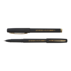 Ручка гелева STATUS Rouber Touch, 1.0мм, чорні чорнила