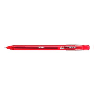 Ручка гелева "Unimax" UX-130-06 "Trigel" червона - 108076