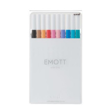 Лайнер uni EMOTT 0.4мм fine line, Soft Pastel Color, 10 кольорів