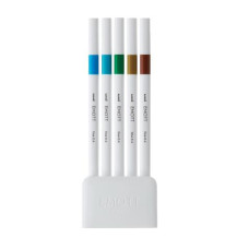 Лайнер uni EMOTT 0.4мм fine line, Island Color, 5 кольорів