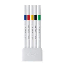 Лайнер uni EMOTT 0.4мм fine line, Vivid Color, 5 кольорів