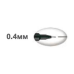 Лайнер PiN fine line, 0.4мм, пишет черным - PIN04-200.Black UNI