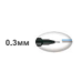 Лайнер PiN fine line, 0.3мм, пишет черным PIN03-200.Black