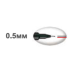Лайнер PiN fine line, 0.5мм, пишет черным - PIN05-200.Black UNI