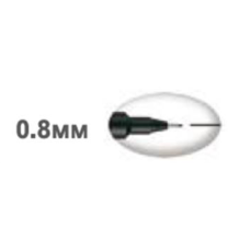 Лайнер uni PiN 0.8мм fine line, чорний