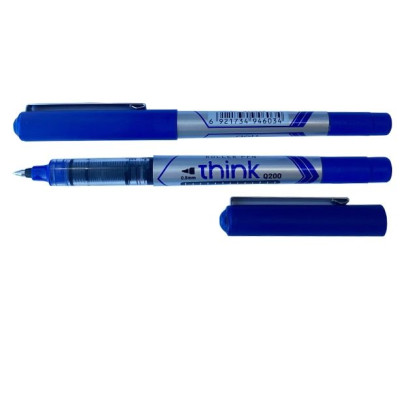 Ручка ролер Deli EQ20030 Think 0,5мм синя 77579 - 22918 Hiper