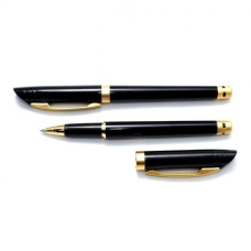 Ручка роллер Flair Pierre Cardine 838 Black Beauty без футляра синяя 48077