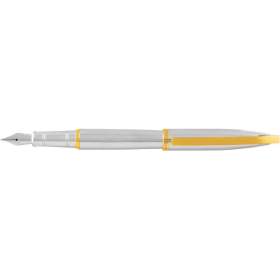 Ручка перова Monaco, корпус сріблястий із золотистим - O15921-68 Cabinet